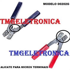 ALICATE PARA CRIMPAR MINI E MICRO TERMINAIS ELETRONICOS COM MOLA - Semi Professional CRIMPING TOOL - 00202 - Alicate para micros terminais - Mod:00202H